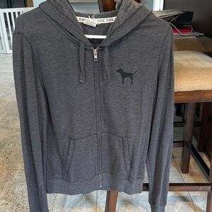 PINK Victoria's Secret Charcoal Hoodie